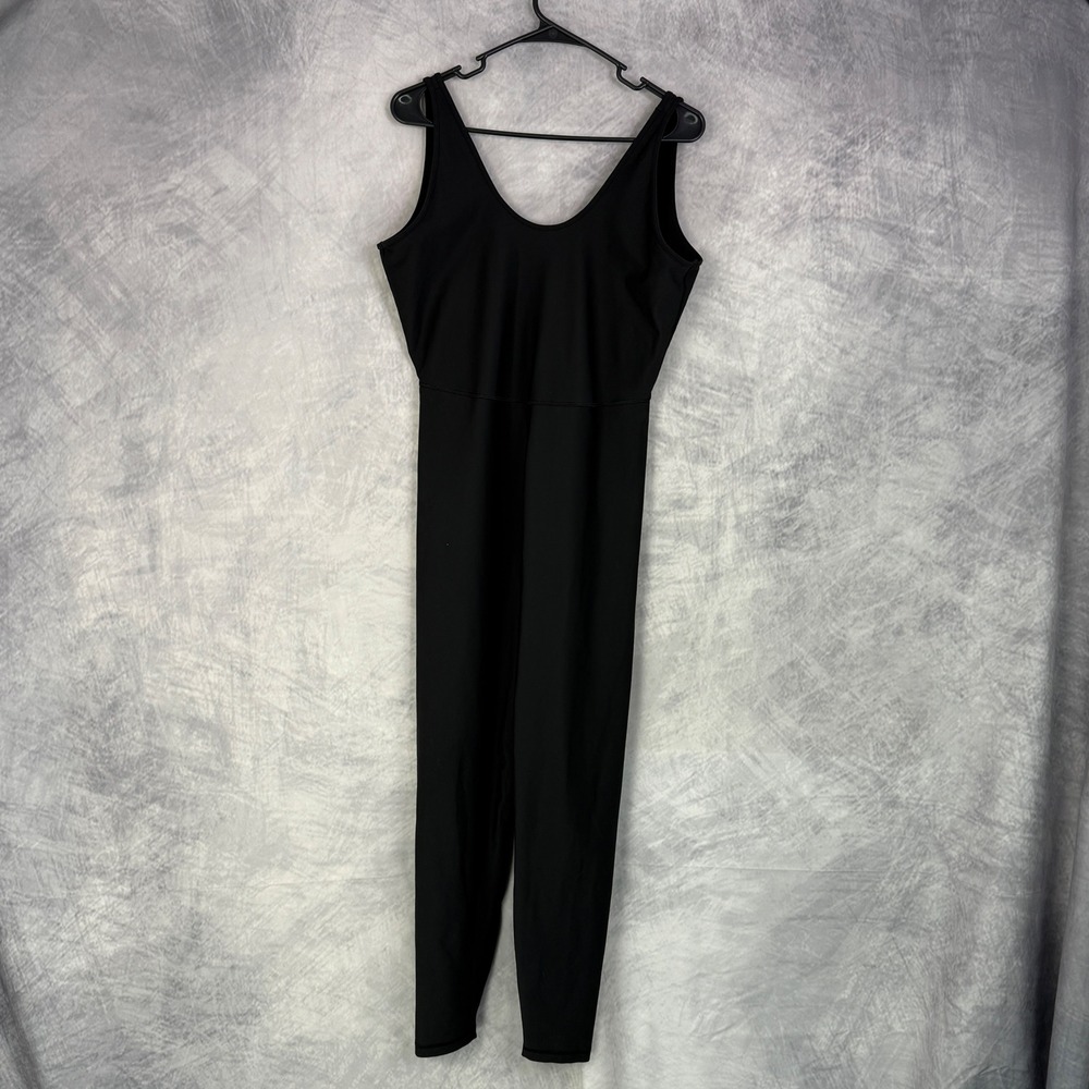 Old Navy Active Sleeveless PowerSoft Bodysuit Womens Black Jumpsuit sz